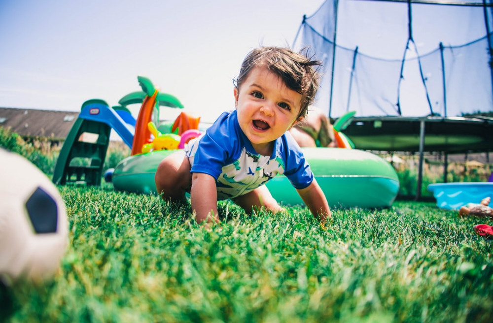 My Wooden Blocks - A Baby Crawling