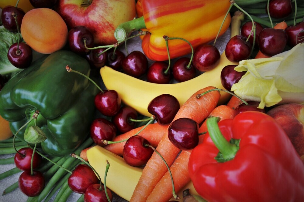 Vitamins in fruit and vegetables